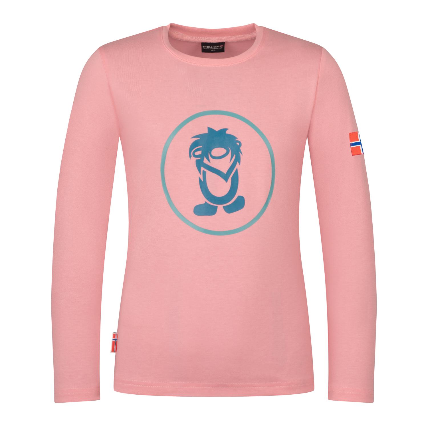 Trollkids Troll Longshirt Kinder - pfingstrose-hafenblau