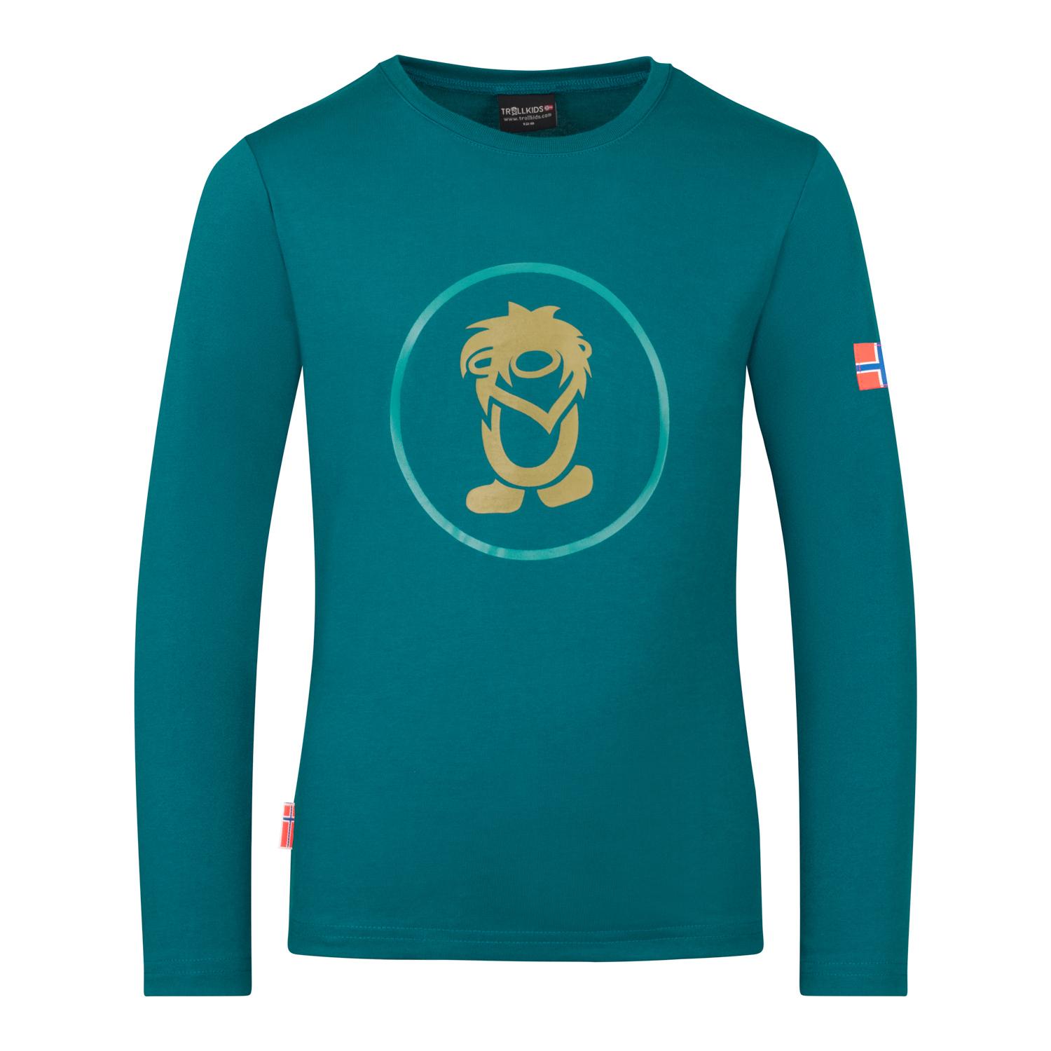 Trollkids Troll Longshirt Kinder - birnengr&uuml;n-lagunengr&uuml;n
