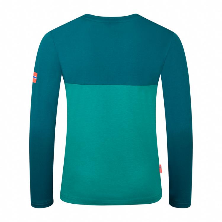 Trollkids Trollkids Bergen Longshirt Kinder - seegr&uuml;n-lagunengr&uuml;n - 0 | SportScheck