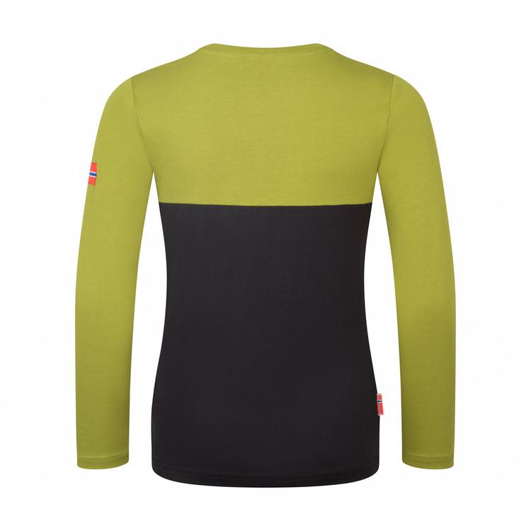Trollkids Trollkids Bergen Longshirt Kinder - schwarz-birnengr&uuml;n - 0 | SportScheck