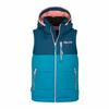 Trollkids Narvik XT Outdoorweste Kinder - madeira blau-hafenblau-pfingstrose