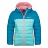 Trollkids Eikefjord Steppjacke M&auml;dchen - aqua nebel-hafenblau-pfingstrose