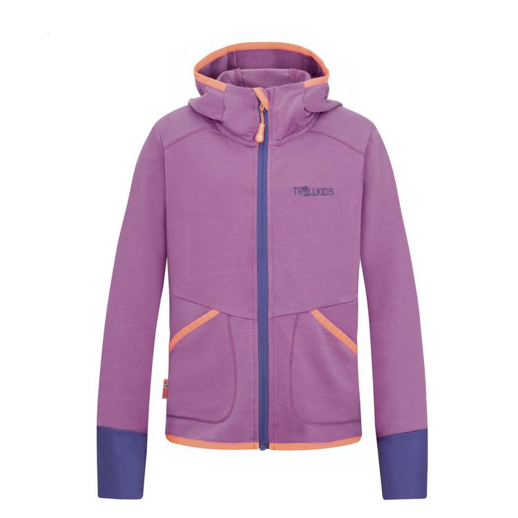Trollkids Trollkids Saltfjord Fleecejacke M&auml;dchen - malve rosa-papaya-violettblau - 0 | SportScheck