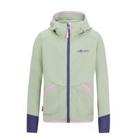 Trollkids Saltfjord Fleecejacke M&auml;dchen - pistaziengr&uuml;n-wildrose-violettblau