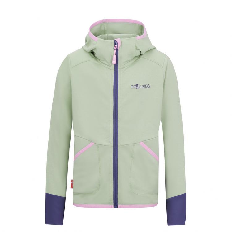 Trollkids Trollkids Saltfjord Fleecejacke M&auml;dchen - pistaziengr&uuml;n-wildrose-violettblau - 0 | SportScheck