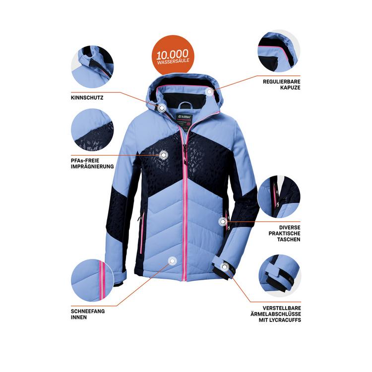 KILLTEC KILLTEC KSW 342 GRLSQLTD JCKT Skijacke M&auml;dchen - Blau3067 - 5 | SportScheck
