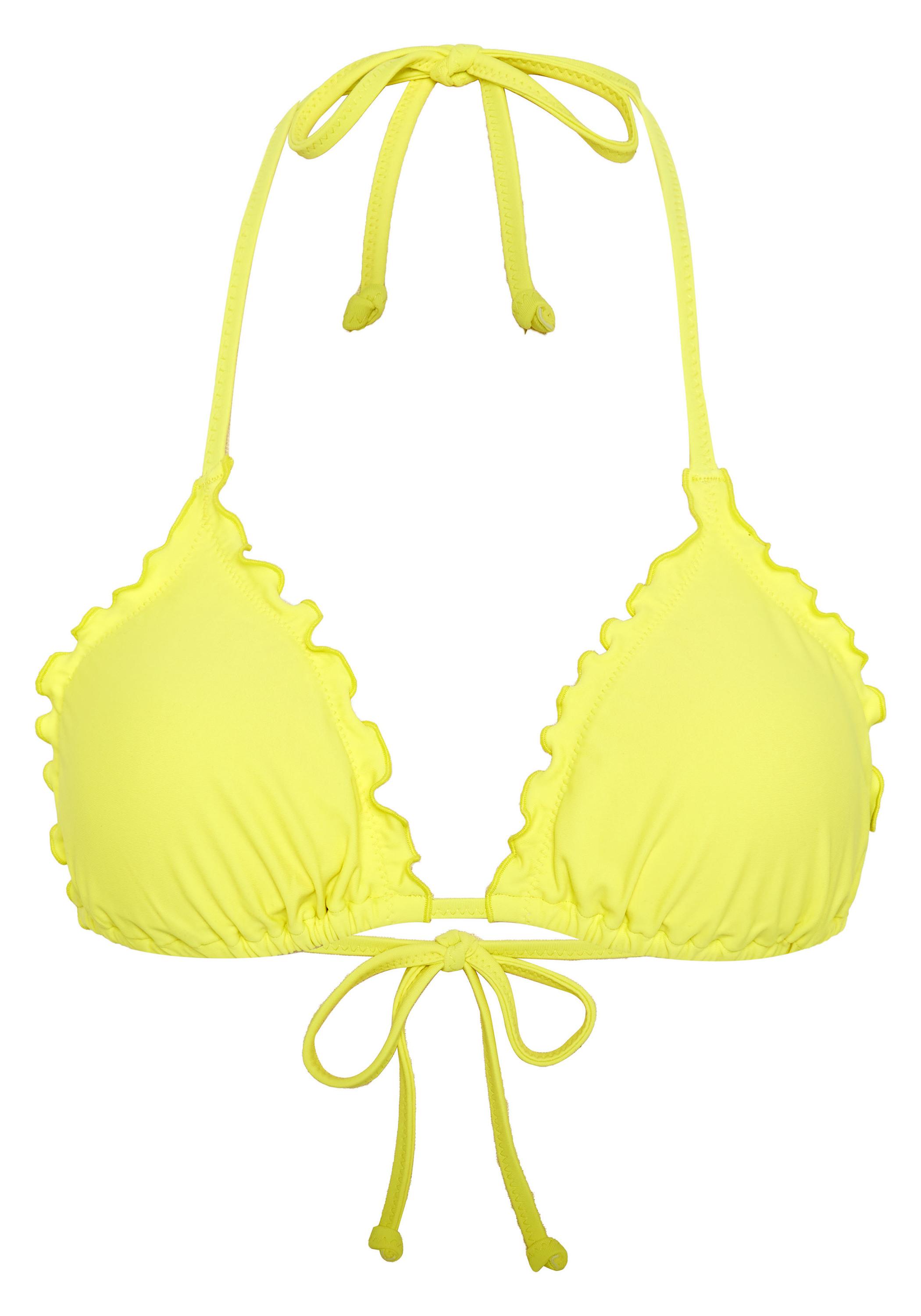 Chiemsee R&uuml;schen Bikini Oberteil Damen - 12-0645 Lemon Tonic