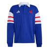 adidas FFR Heritage Rugby-Poloshirt, lang&auml;rmlig Pololangarmshirt Herren - Semi Lucid Blue