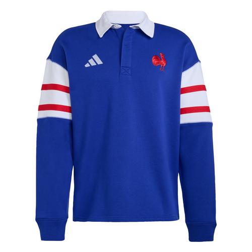 adidas FFR Heritage Rugby-Poloshirt, lang&auml;rmlig Pololangarmshirt Herren