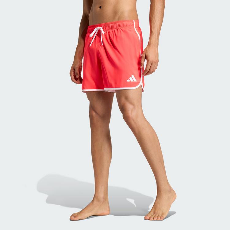 adidas adidas WATER REACTIVE GRAPHIC BADESHORTS 5 INCH Badehose Herren - Lucid Red / White - 0 | SportScheck