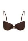 LSCN by Lascana B&uuml;gel-Bikini-Top Bikini Oberteil Damen - dark brown