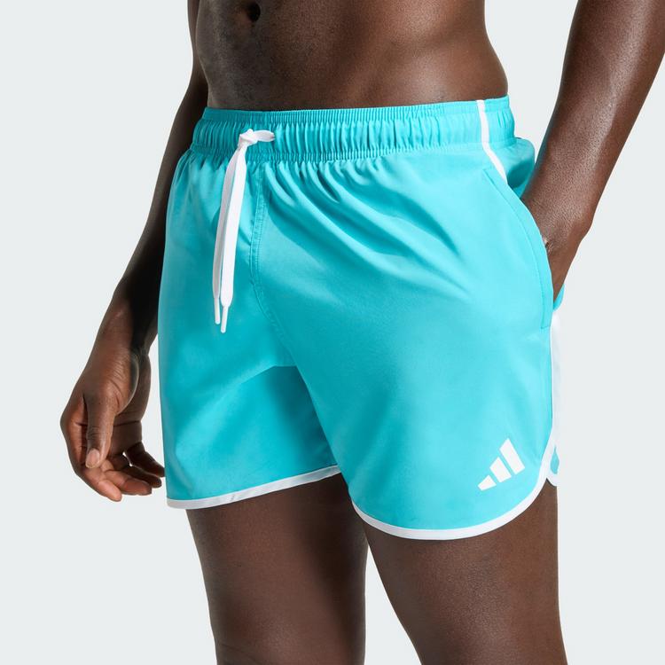 adidas adidas WATER REACTIVE GRAPHIC BADESHORTS 5 INCH Badehose Herren - Lucid Cyan / White - 0 | SportScheck