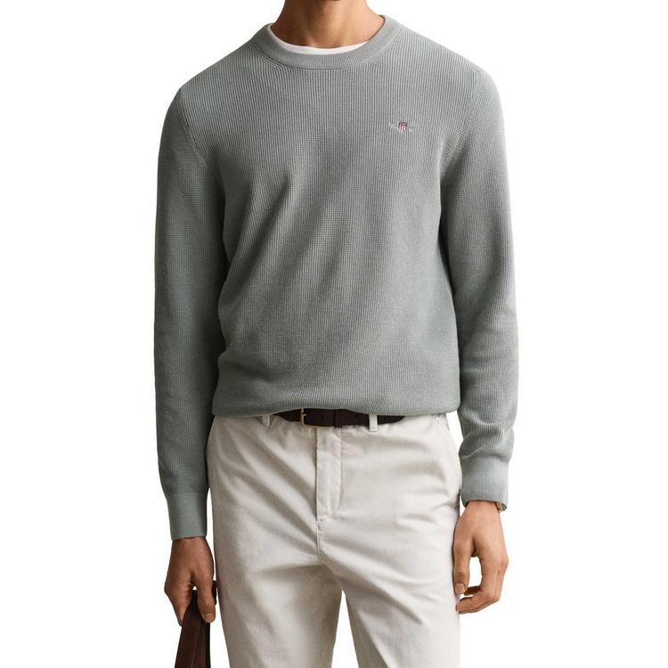 GANT GANT Strickpullover Strickpullover Herren - Eukalyptus (Ceramic Grey) - 2 | SportScheck