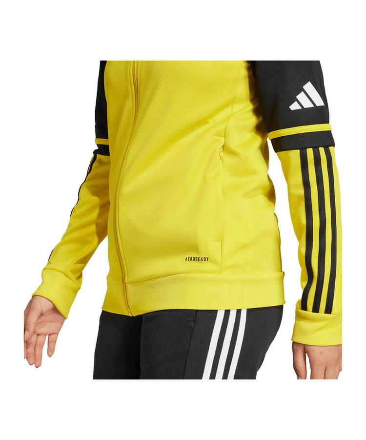 adidas adidas Squadra 25 Kapuzenjacke Kids Funktionssweatshirt Kinder - gelbschwarzweiss - 0 | SportScheck