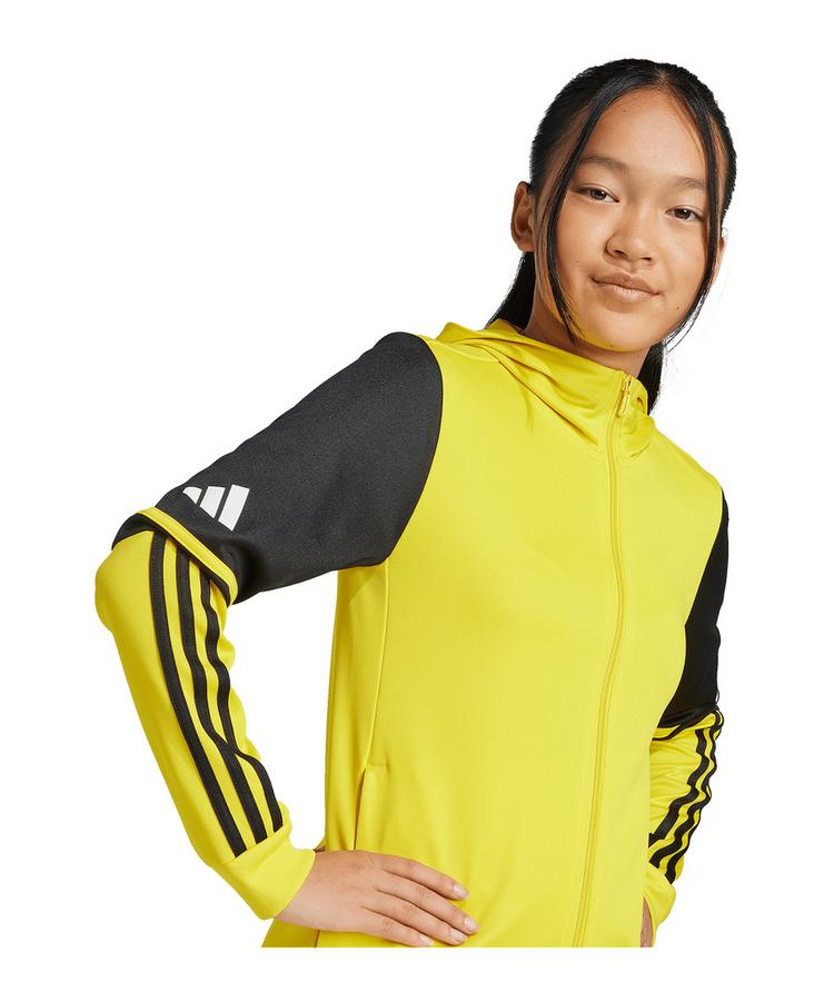 adidas adidas Squadra 25 Kapuzenjacke Kids Funktionssweatshirt Kinder - gelbschwarzweiss - 1 | SportScheck
