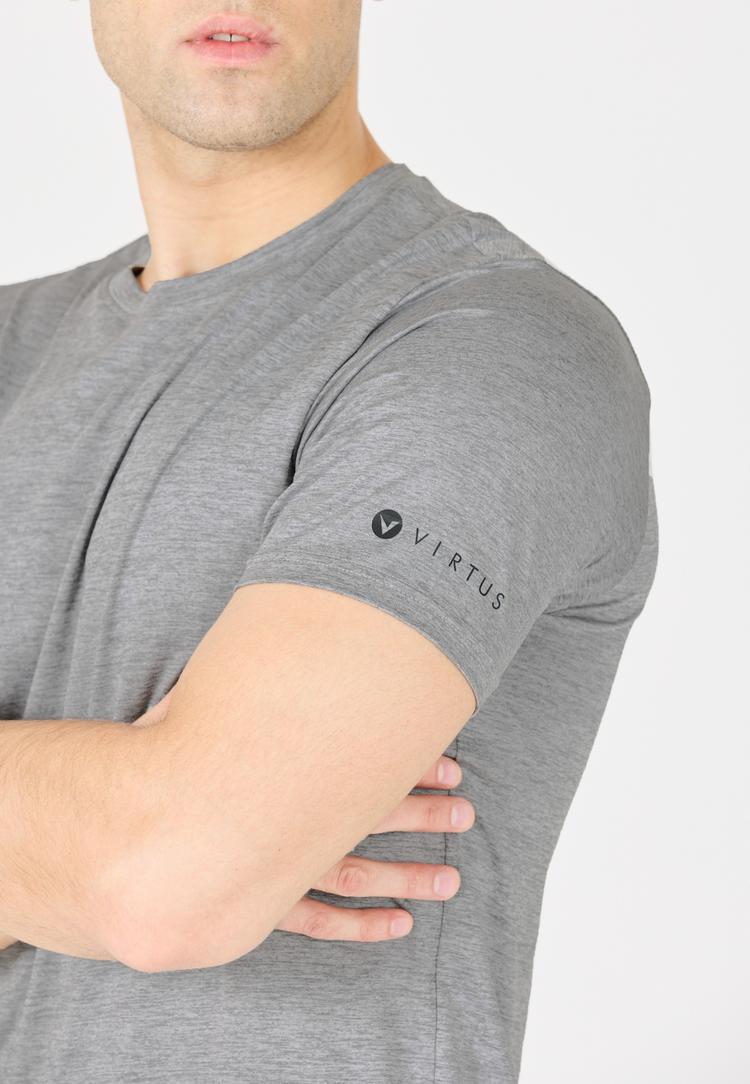 Virtus Virtus Beed Laufshirt Herren - 1038 Mid Grey Melange - 1 | SportScheck