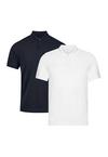 DANISH ENDURANCE Classic Fit Poloshirt Herren - White/Navy