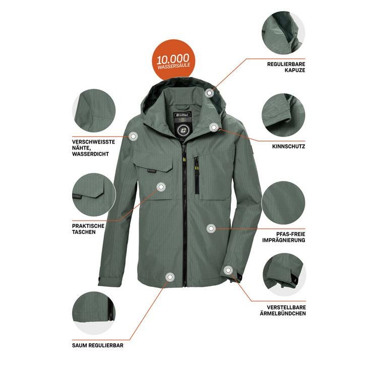 KILLTEC KILLTEC KOS 140 Softshelljacke Jungen - Oliv101 - 3 | SportScheck