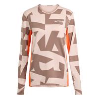 adidas Mehrschichtige synthetische... Funktionsshirt Damen - Wonder Taupe