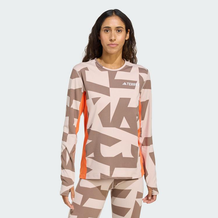 adidas adidas Mehrschichtige synthetische... Funktionsshirt Damen - Wonder Taupe - 0 | SportScheck