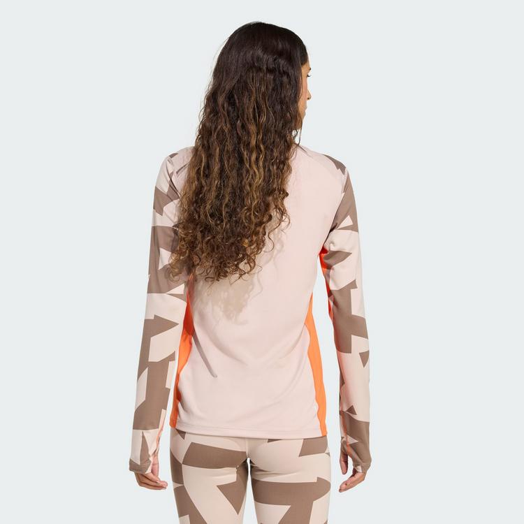 adidas adidas Mehrschichtige synthetische... Funktionsshirt Damen - Wonder Taupe - 1 | SportScheck