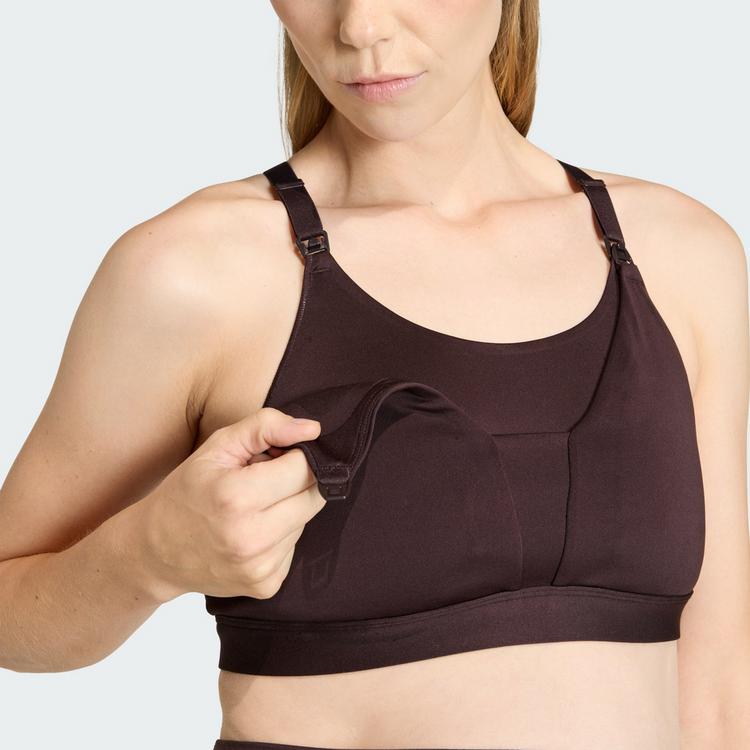 adidas adidas Optime Workout Still-BH, mittlere BH Damen - Aurora Coffee - 1 | SportScheck