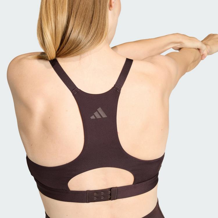 adidas adidas Optime Workout Still-BH, mittlere BH Damen - Aurora Coffee - 2 | SportScheck