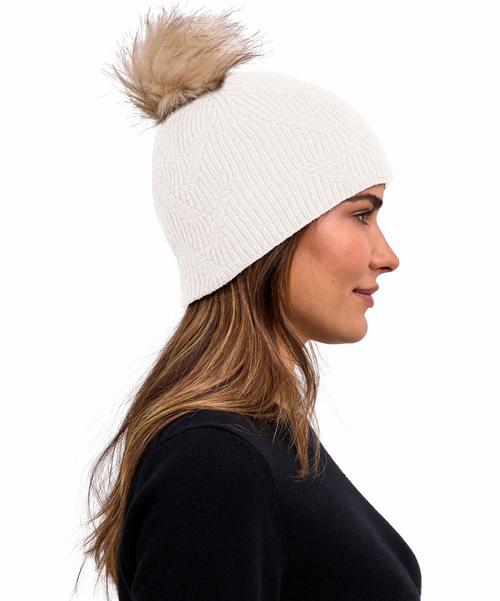 Rückansicht von Falke SEL Structured Lambswool Beanie w Beanie off-white (2040)