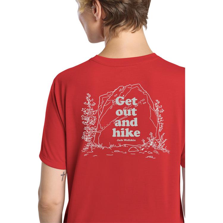 Jack Wolfskin Jack Wolfskin VONNAN GRAPHIC T W Funktionsshirt Damen - OUTDOOR siren red - 0 | SportScheck