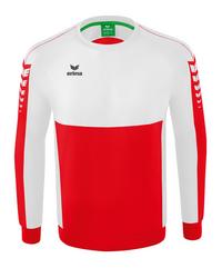 Erima Six Wings Sweatshirt Funktionssweatshirt Herren - rotweiss