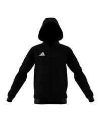 adidas Entrada 26 Kapuzenjacke Kids Trainingsjacke Kinder - schwarzweiss