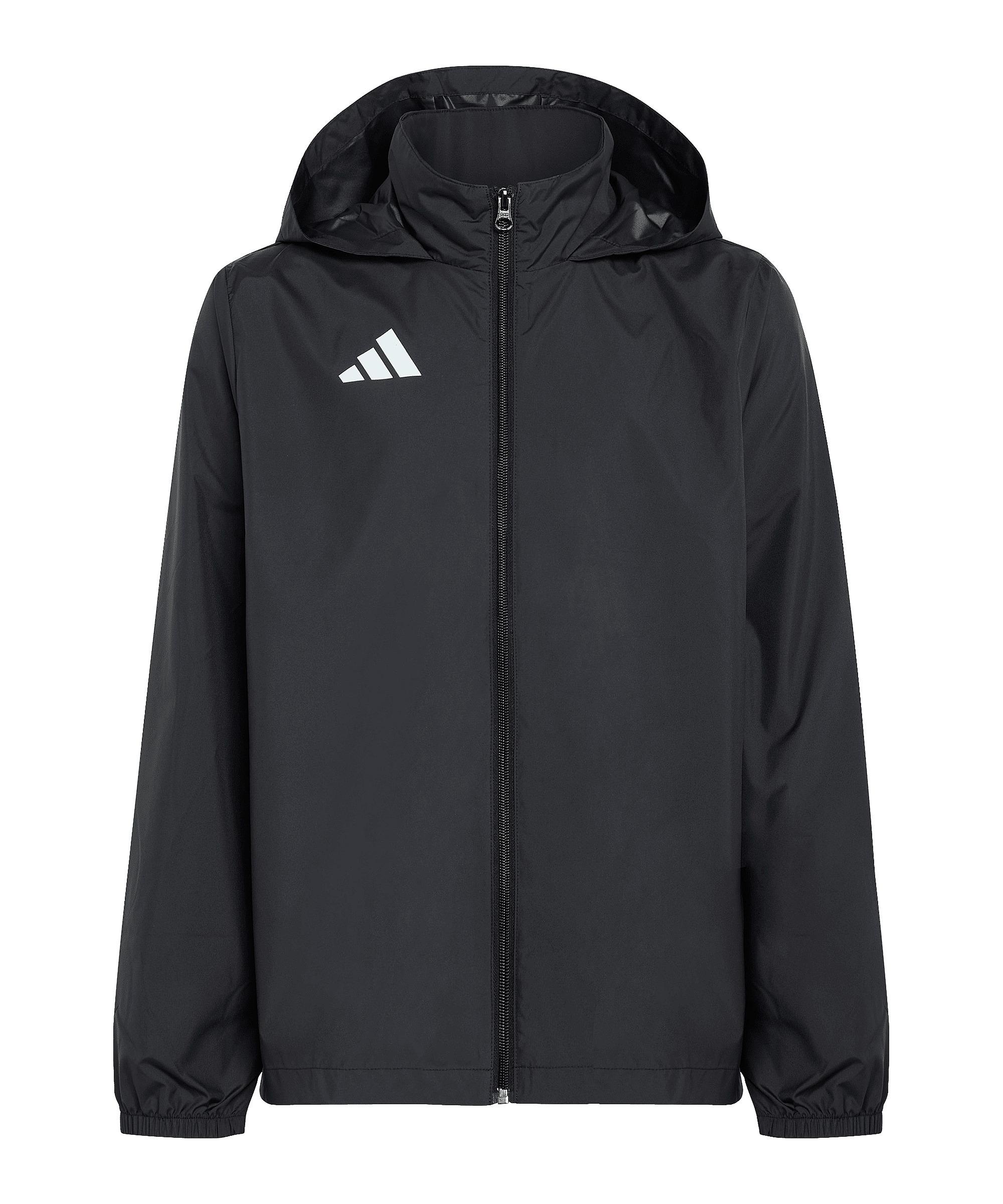 adidas Entrada 26 Jacke Kids Dunkel Regenjacke Kinder - schwarz