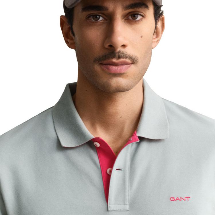 GANT GANT Poloshirt Poloshirt Herren - Grau (Ceramic Grey) - 2 | SportScheck