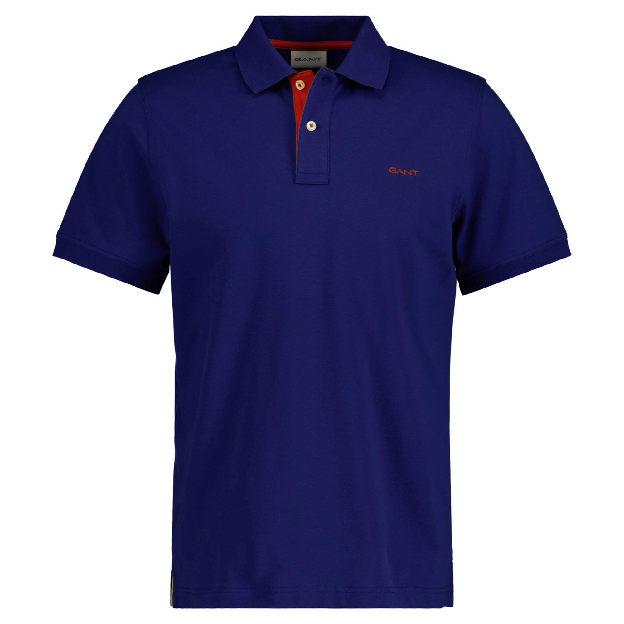 GANT Poloshirt Poloshirt Herren - Blau (Rich Navy)