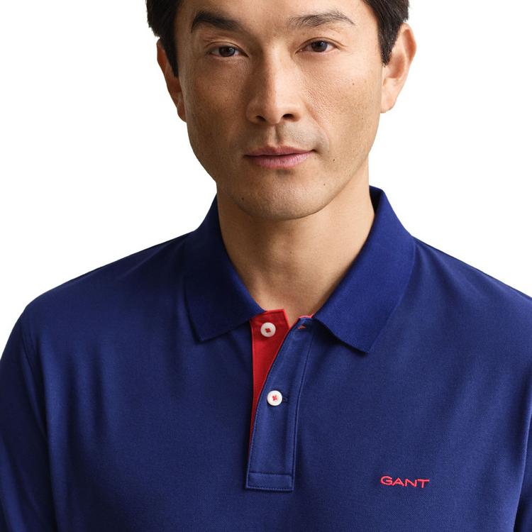 GANT GANT Poloshirt Poloshirt Herren - Blau (Rich Navy) - 4 | SportScheck