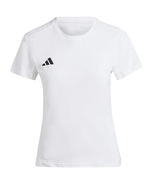 adidas Adizero Essentials T-Shirt Damen Wei&szlig; Laufshirt Damen