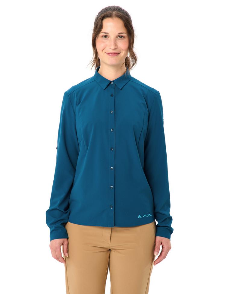 VAUDE VAUDE Women's Rosemoor LS Shirt IV Funktionsbluse Damen - shore blue - 0 | SportScheck
