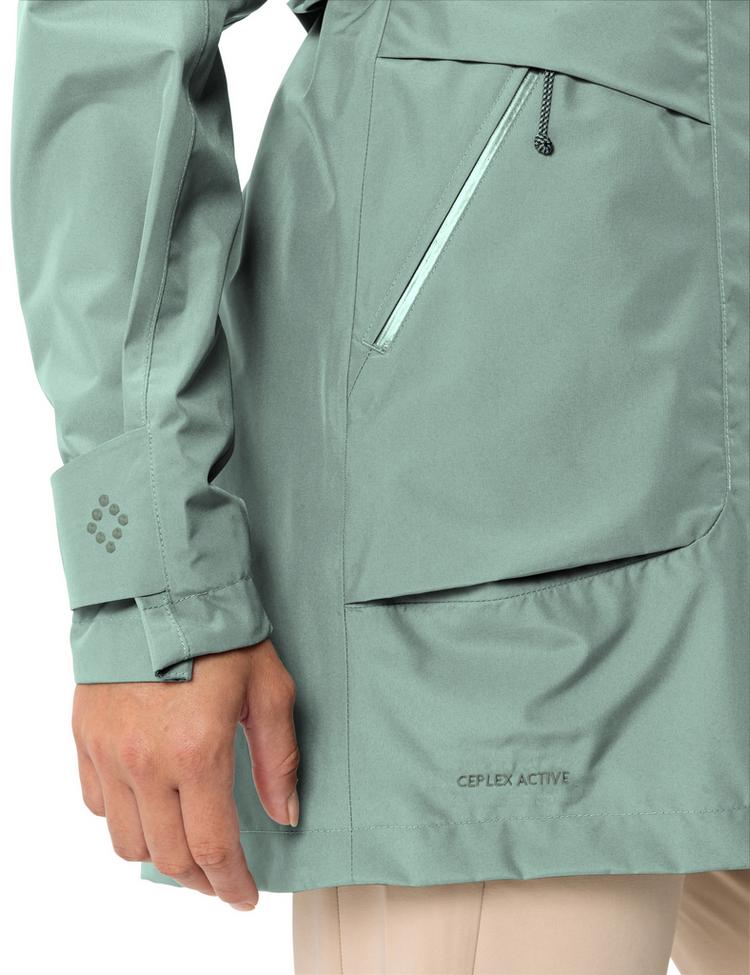 VAUDE VAUDE Women's Skomer Parka II Outdoorjacke Damen - dusty fern - 0 | SportScheck