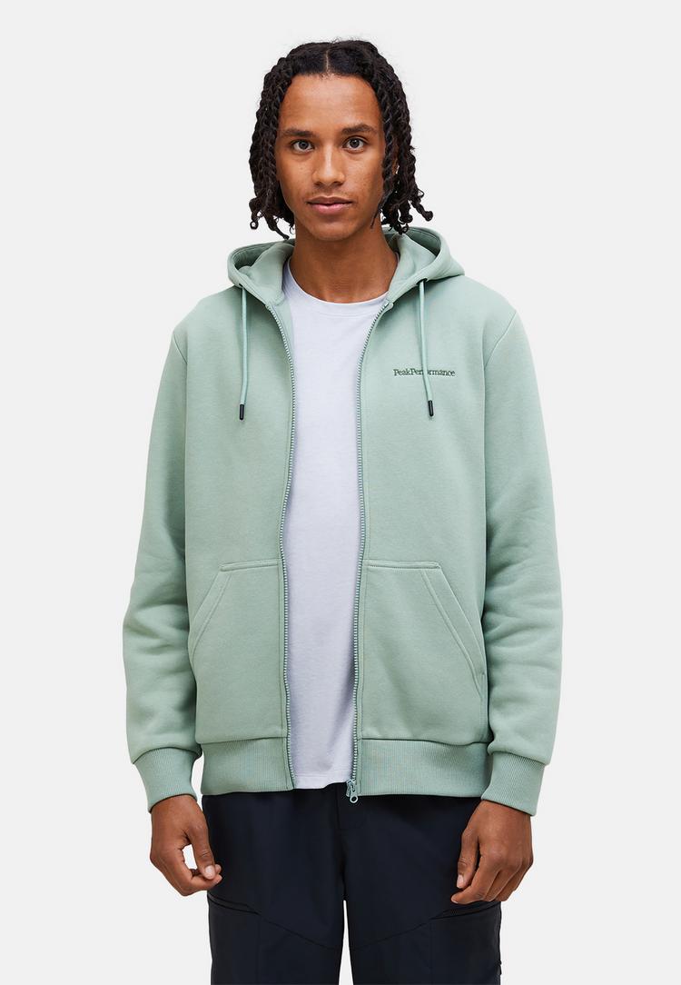 Peak Performance Peak Performance M Original Small Logo Zip Hood Sweatshirt Herren - SALBEI - 1 | SportScheck