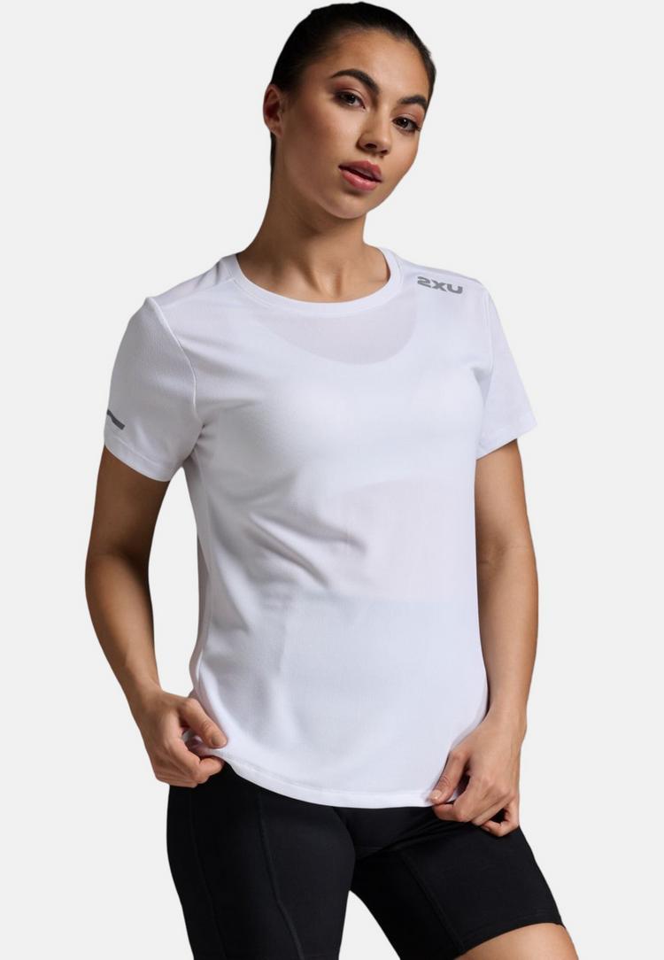 2XU 2XU Aero Funktionsshirt Damen - white-silver reflective - 1 | SportScheck
