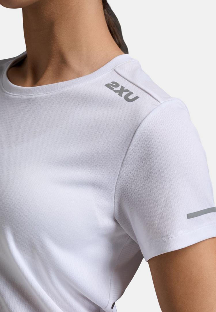 2XU 2XU Aero Funktionsshirt Damen - white-silver reflective - 2 | SportScheck