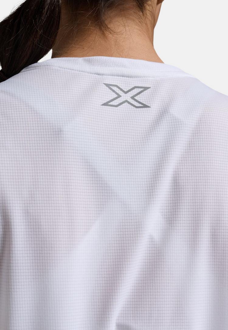 2XU 2XU Aero Funktionsshirt Damen - white-silver reflective - 5 | SportScheck