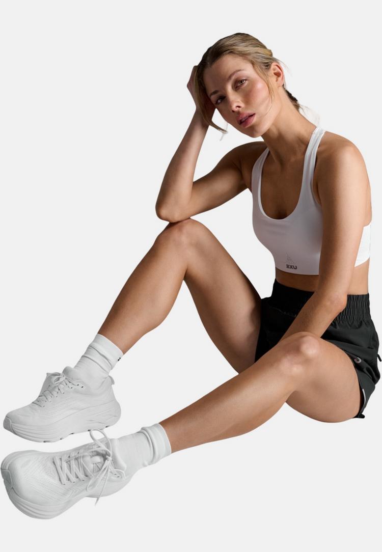 2XU 2XU Aero Mesh Medium Impact Bra BH Damen - white-silver reflective - 7 | SportScheck