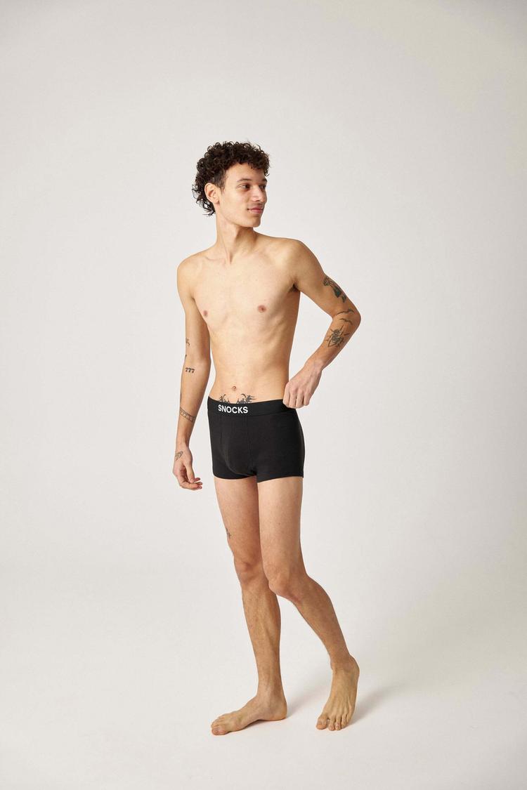 Snocks Snocks Boxershorts mit kurzem Bein 3er Pack Unterhose Herren - Schwarz - 1 | SportScheck