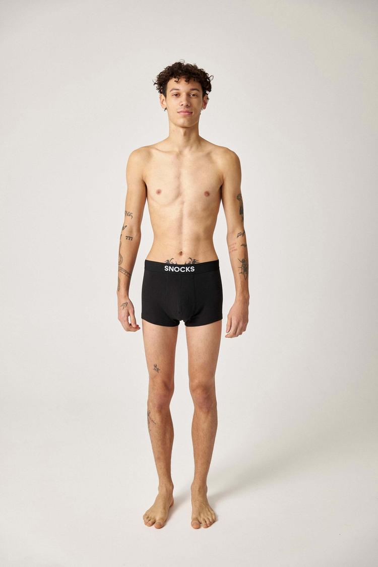 Snocks Snocks Boxershorts mit kurzem Bein 3er Pack Unterhose Herren - Schwarz - 2 | SportScheck