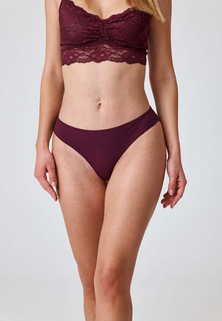 Snocks Snocks Tangas Unterhose Damen - Mix (Mauve/Weinrot/Schwarz) - 3 | SportScheck