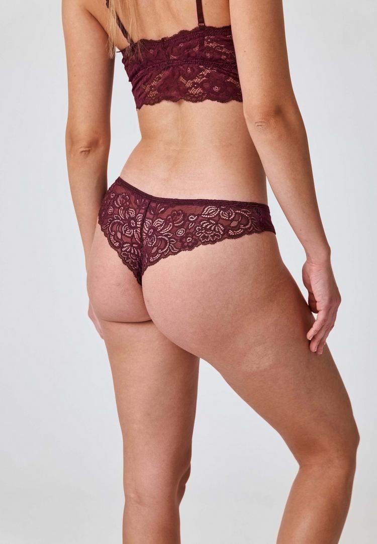 Snocks Snocks Tangas Unterhose Damen - Mix (Mauve/Weinrot/Schwarz) - 4 | SportScheck