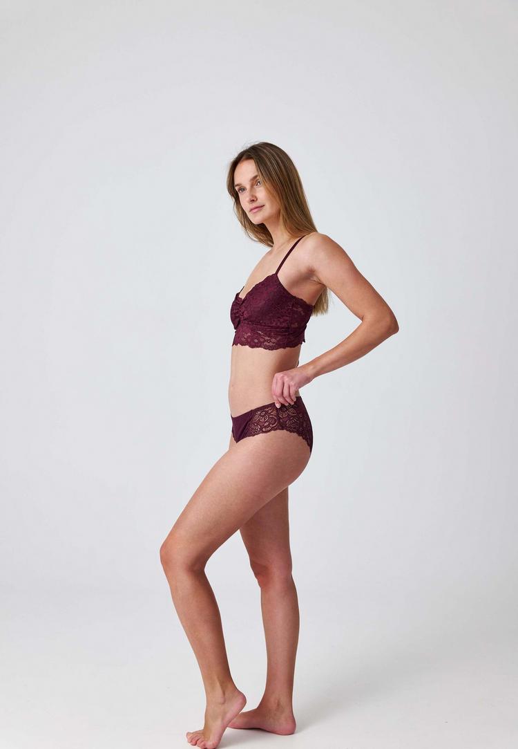 Snocks Snocks Brazilian Slips Unterhose Damen - Mix (Mauve/Weinrot/Schwarz) - 4 | SportScheck