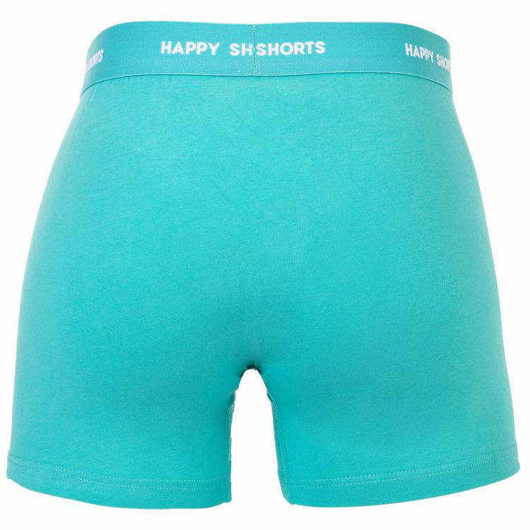 HAPPY SHORTS HAPPY SHORTS Boxershort Unterhose Herren - Blau/Orange/Gr&uuml;n - 3 | SportScheck