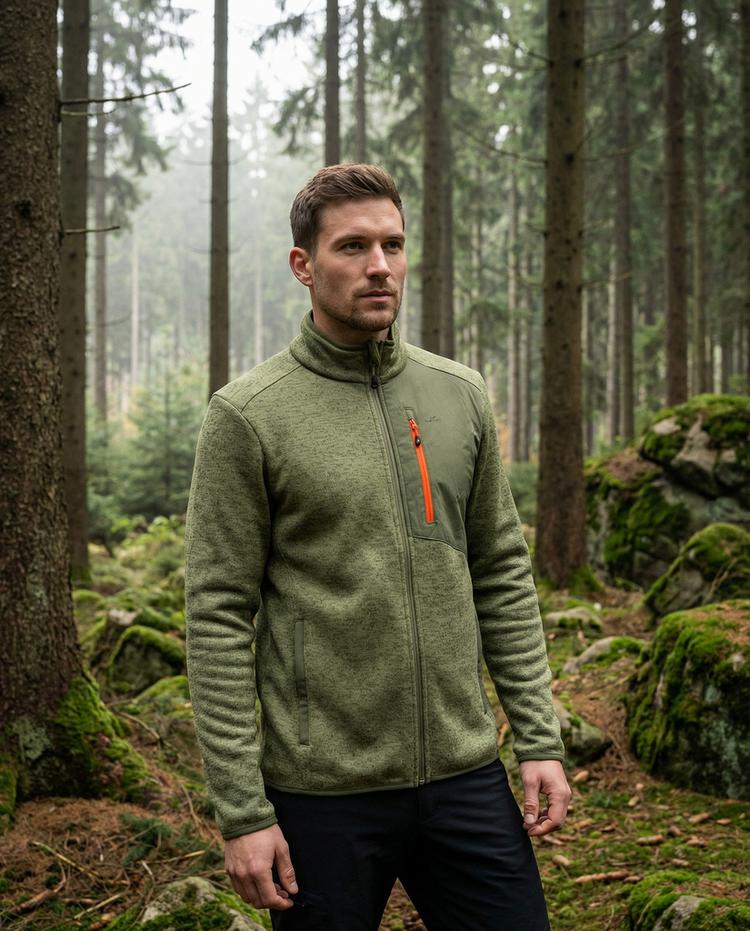 Jeff Green Jeff Green Fleecejacke Herren - Dusky Green - 2 | SportScheck